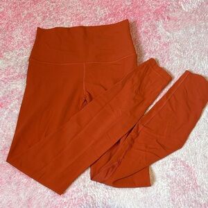 lululemon athletica Orange Leggings